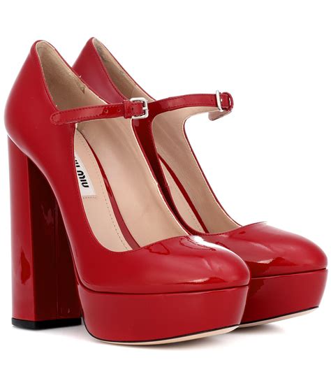 red miu miu shoes|miu mi u shoes.